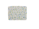 Sparkly Blue Happy-Go-Lucky Dishcloth and Dishcloth/Scrubby Duo