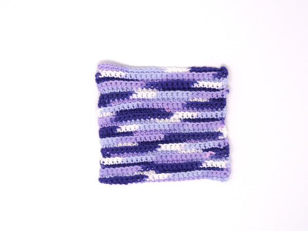 Rows of Purples Dishcloth