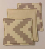 Shades of Beige Placemats with Hot Pads