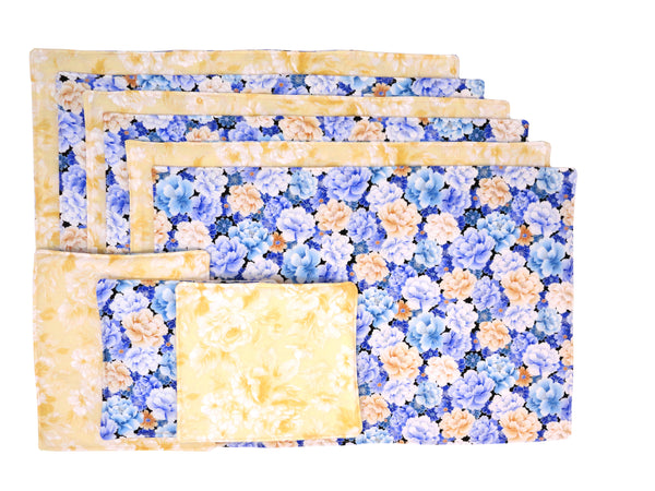 Blue and Yellow Blossom Placemats