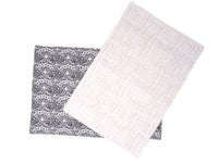 Scallops and Barnwood in Gray Reversible Placemats
