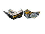 bowl huggies, microwavable, bowl holders, Steelers, bowl cozies, handmade, homemade, artisan