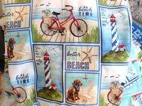 Beachy Pictures (extra large) Bag Holder and Dispenser