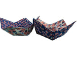 Patriotic, Red, White, Blue, flags, flag, bowl holders, microwavable, cozies, cotton, artisan, handmade, homemade