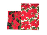 Christmas Poinsettia Reversible Placemats